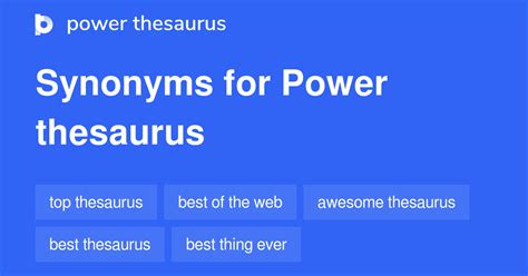 powerthesarus|power thesaurus synonym.